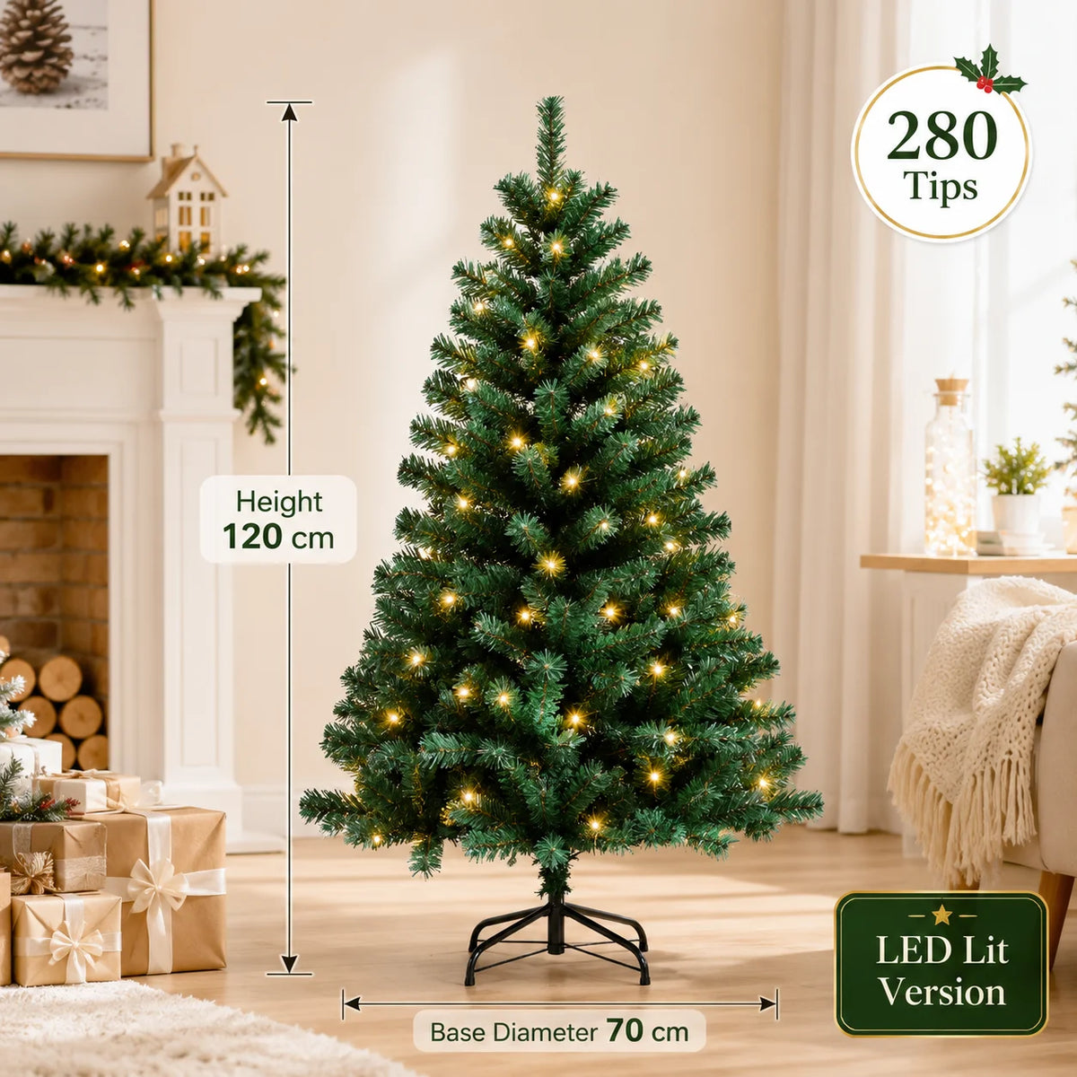 Sapin de Noël artificiel lumineux