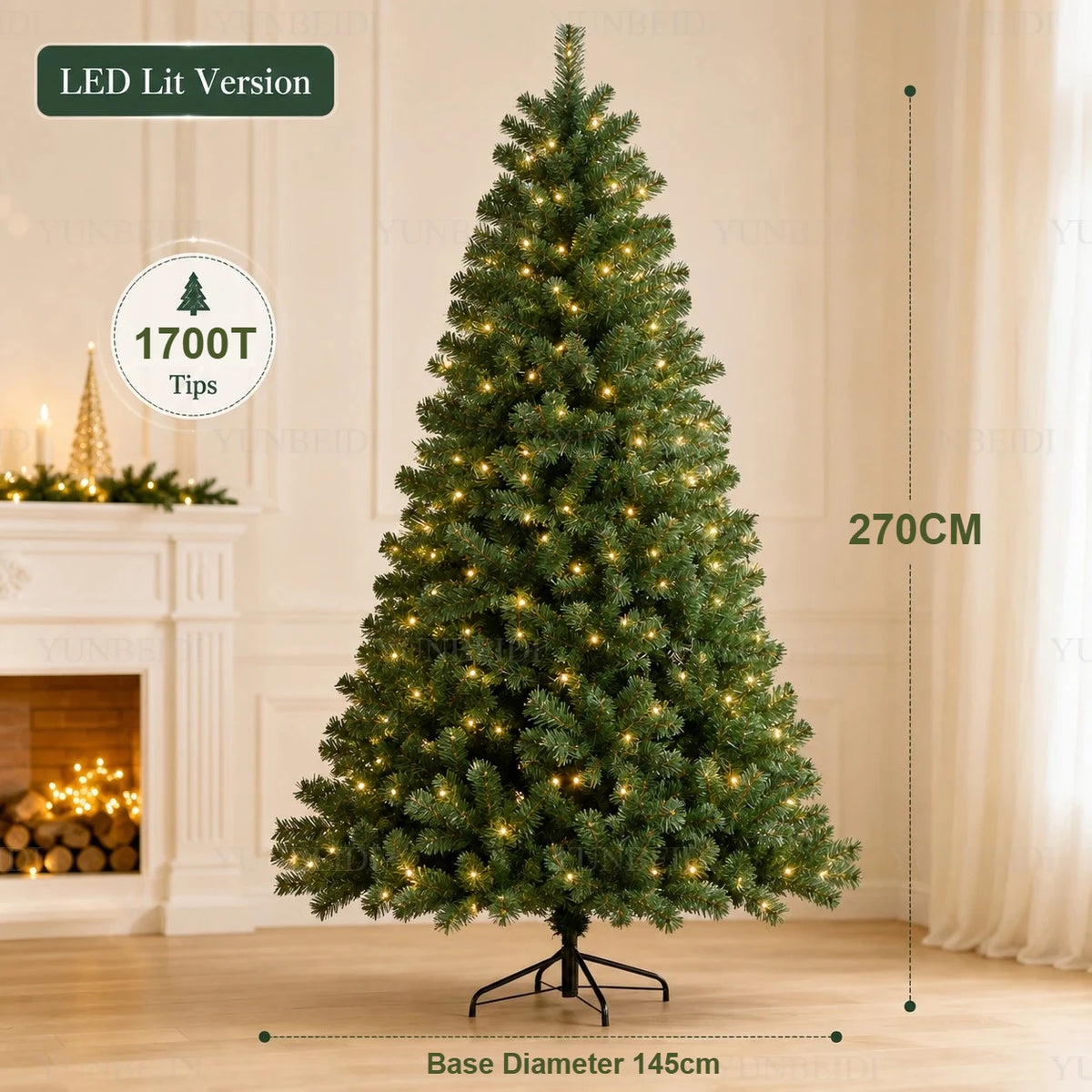 Sapin de Noël artificiel lumineux