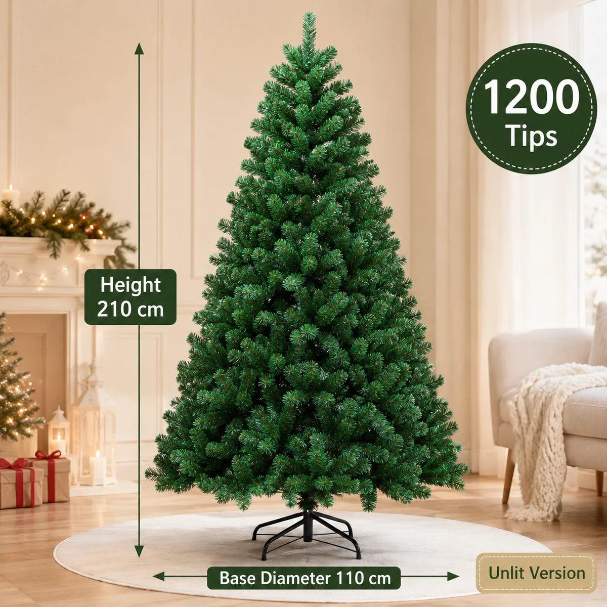 Sapin de Noël artificiel lumineux