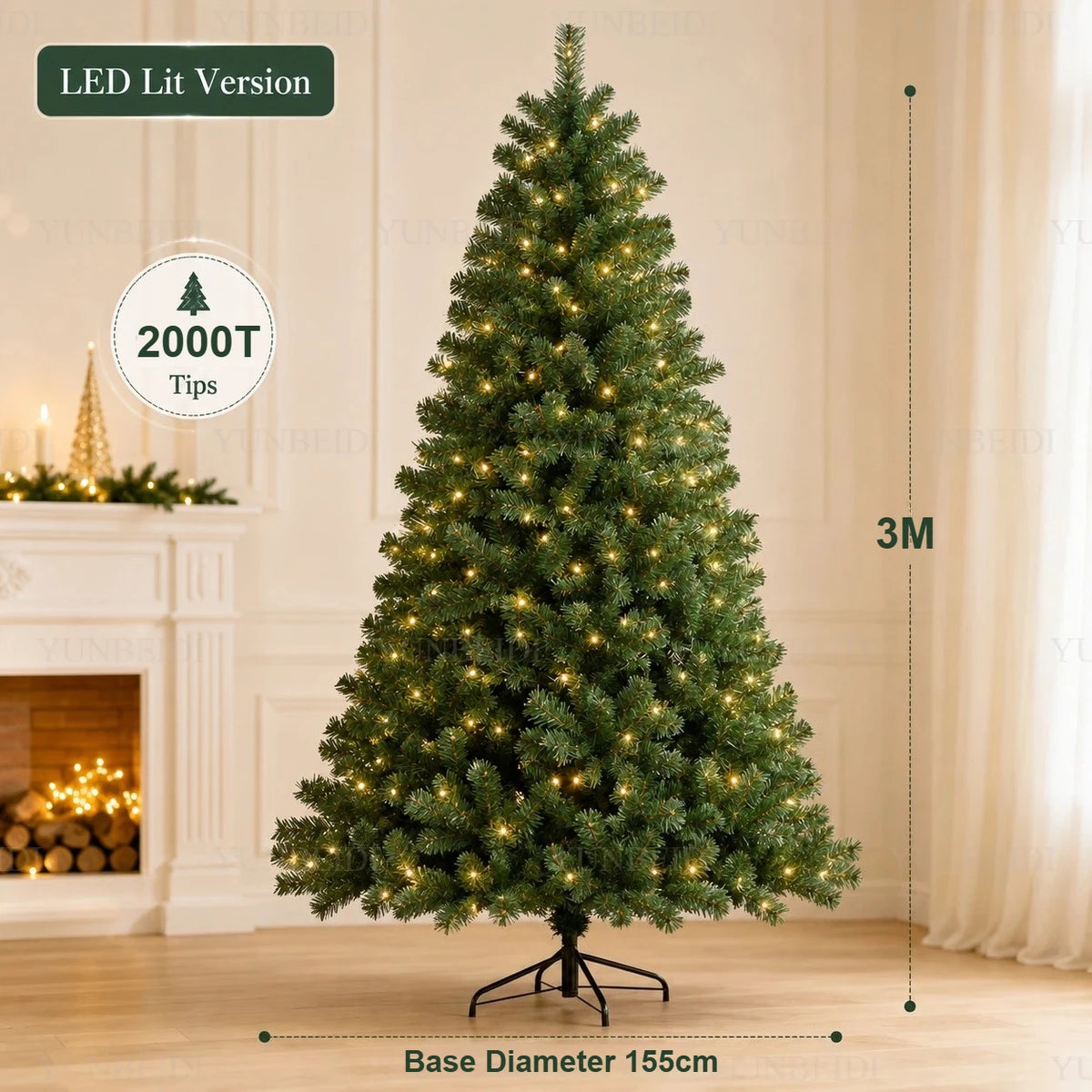 Sapin de Noël artificiel lumineux
