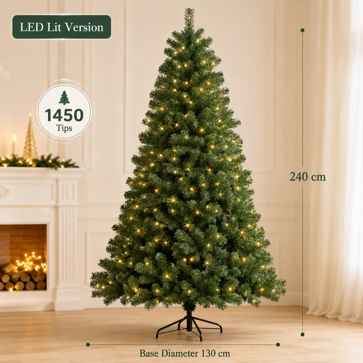 Sapin de Noël artificiel lumineux
