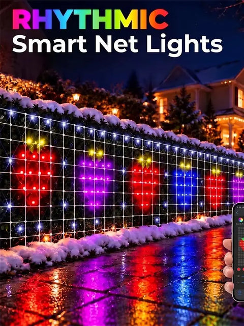 Guirlande lumineuse USB installée pour Noël