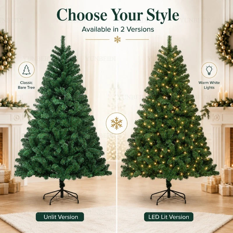Sapin de Noël artificiel avec guirlande lumineuse