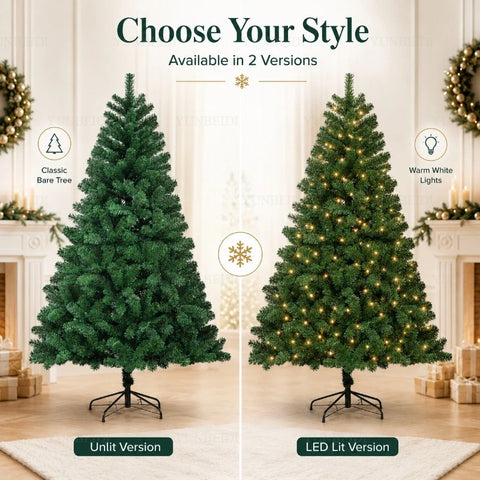 Sapin de Noël artificiel avec guirlande lumineuse